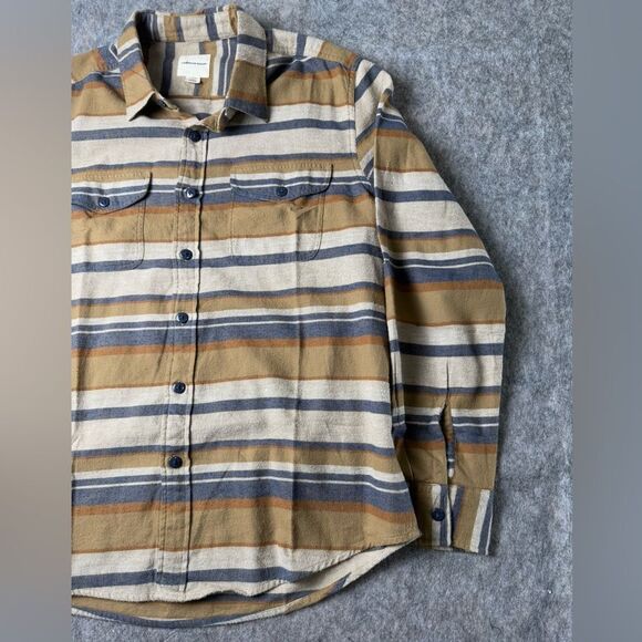 American Eagle Southwestern Twill Flannel Shirt XLarge Earthtone Casual #330 - Picture 3 of 8